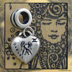 Sterling Silver “Pandora-style” Astrological Charm: GEMINI
